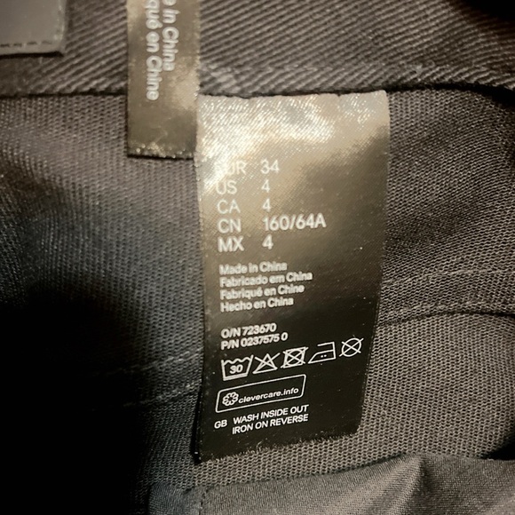 NWT Alexander Wang x HM Patterned Stretch Trendy Stylish black denim jeans 4 - Picture 5 of 6
